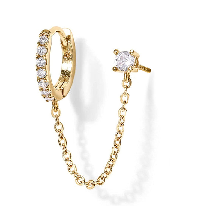 Heart-shaped Bohemian style ear clips with textured design, fashionable earrings