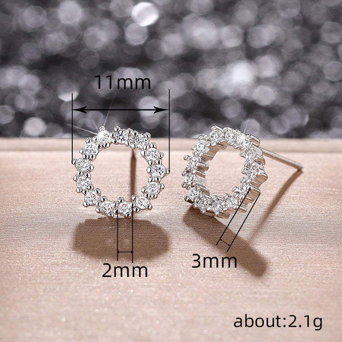 Circle earrings, fashionable and exquisite earrings