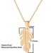 Feather Pendant Sweater Chain - Vintage-Inspired Wing and Leaf Jewelry for Couples - wallojewerly 