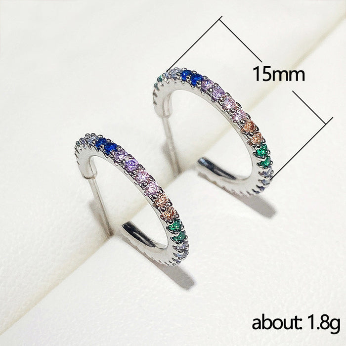 Colored diamond earrings for women