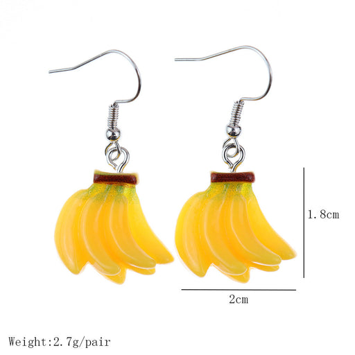 Real mini banana earrings - wallojewerly 