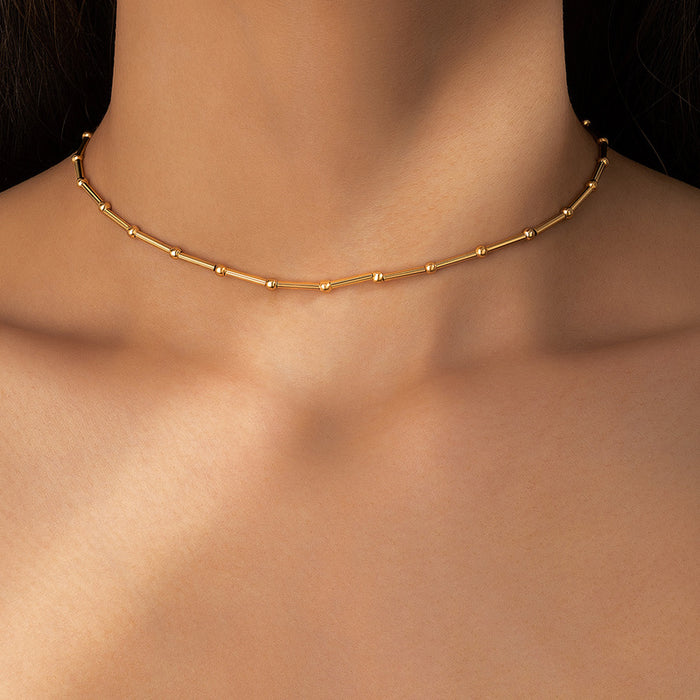 Conjunto de collar con colgante de caramelo: joyería de perlas de doble capa para mujer