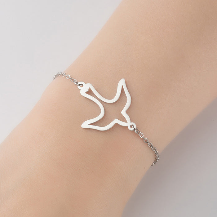 Animal bird butterfly moon cat couple bracelet, non-fading niche design bracelet wholesale