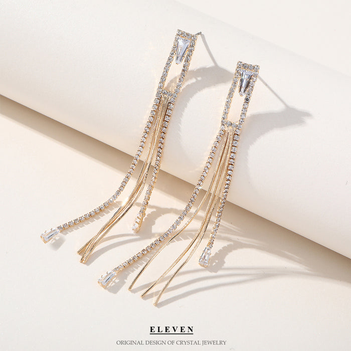 Colorful Geometric Earrings - Luxurious Statement Jewelry for a Bold Look