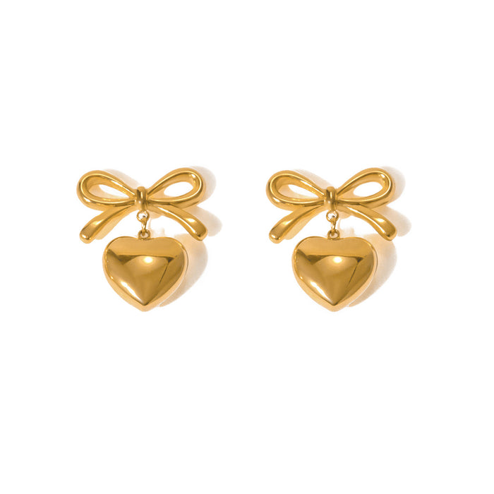 Pendientes circulares texturizados de acero inoxidable bañados en oro de 18 quilates: joyería de moda para mujer