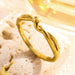 Wholesale stainless steel knotted open rings - wallojewerly 