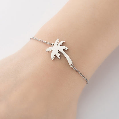 Tropical palm tree bracelets, beach coconut tree plant pendant bracelets cross-border wholesale