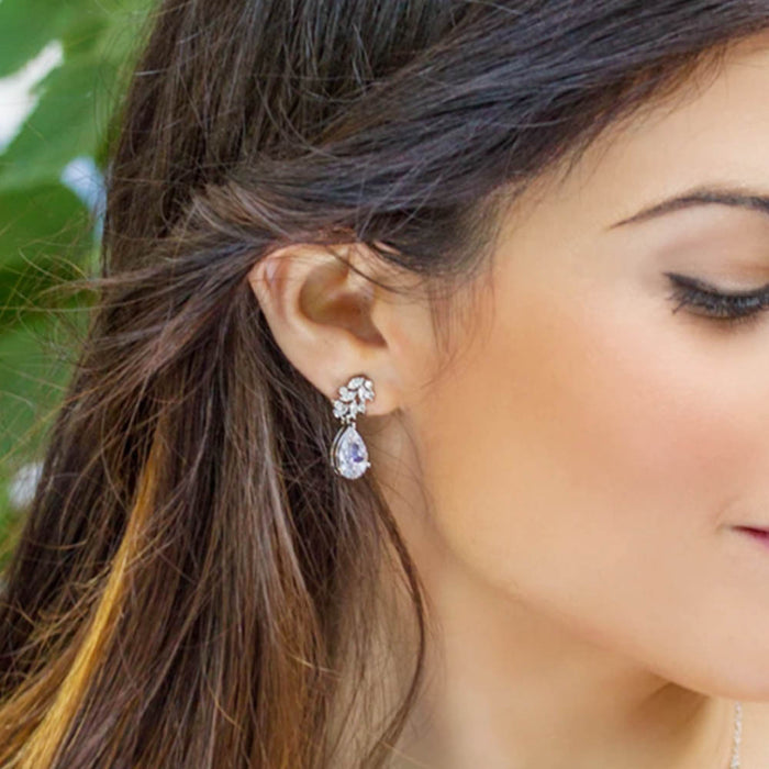 Pendientes de hojas para mujer estilo bosque pendientes super brillantes