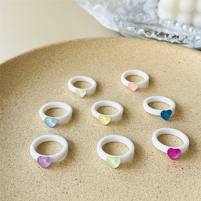 Laser love acrylic resin ring