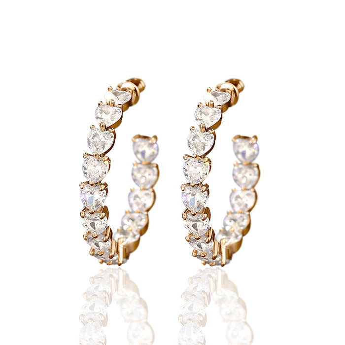 Korean style earrings European and American style U-shaped earrings for women