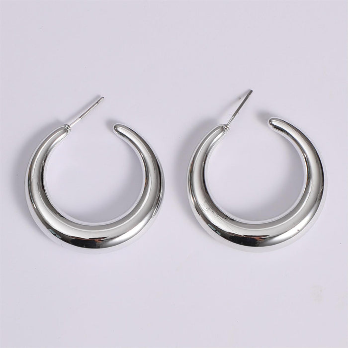 Irregular earring combination glossy star crescent earring set