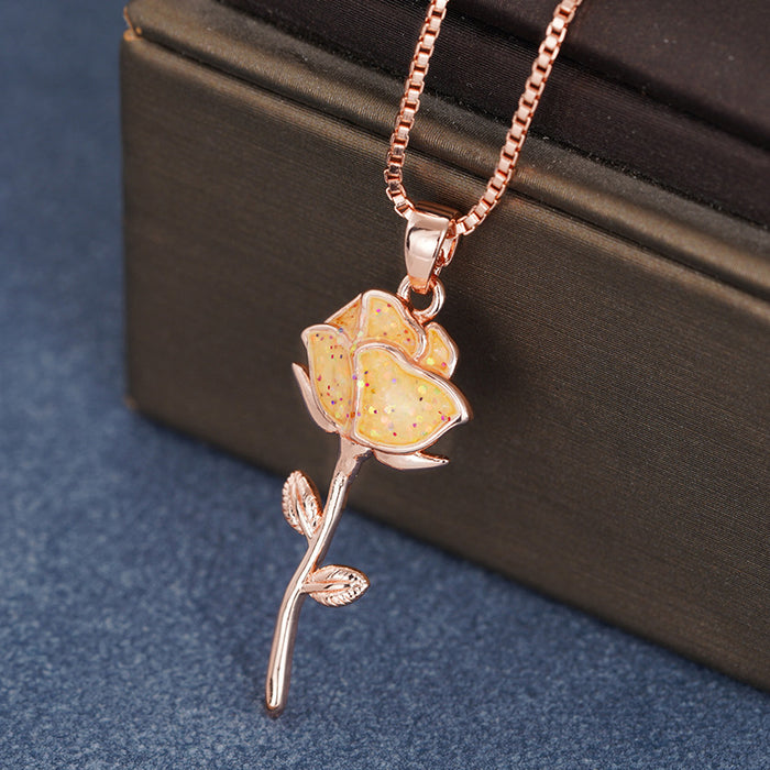 Qixi Festival Rose Necklace
