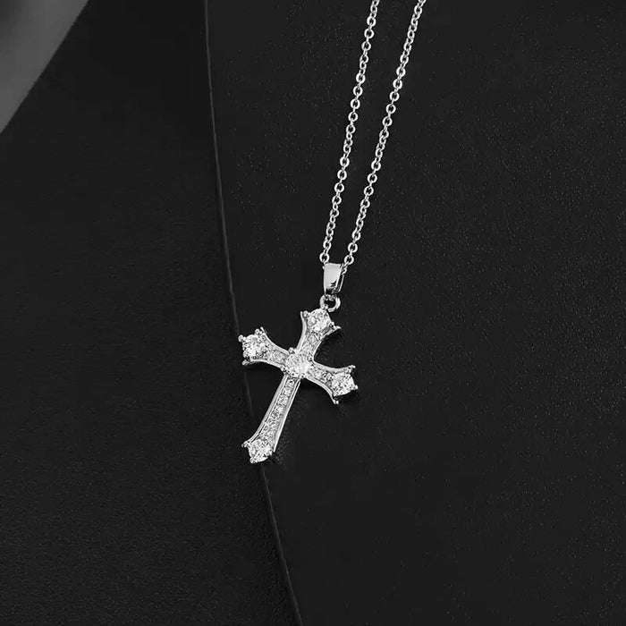 Cross personality pendant necklace retro punk style