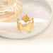 Wholesale 18K real gold, stainless steel, titanium steel irregular openwork rings - wallojewerly 