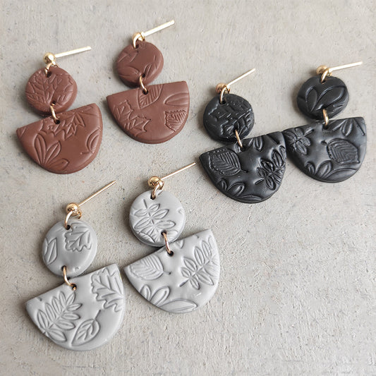 Handmade Soft Clay Earrings - Unique and Trendy, Perfect for Students