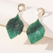 Color Gradient Sticky Diamond Tassel earrings