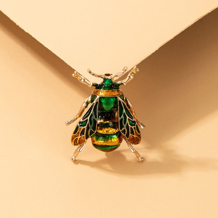 Colorful oil dripping cicada irregular insect brooch clothing accessories