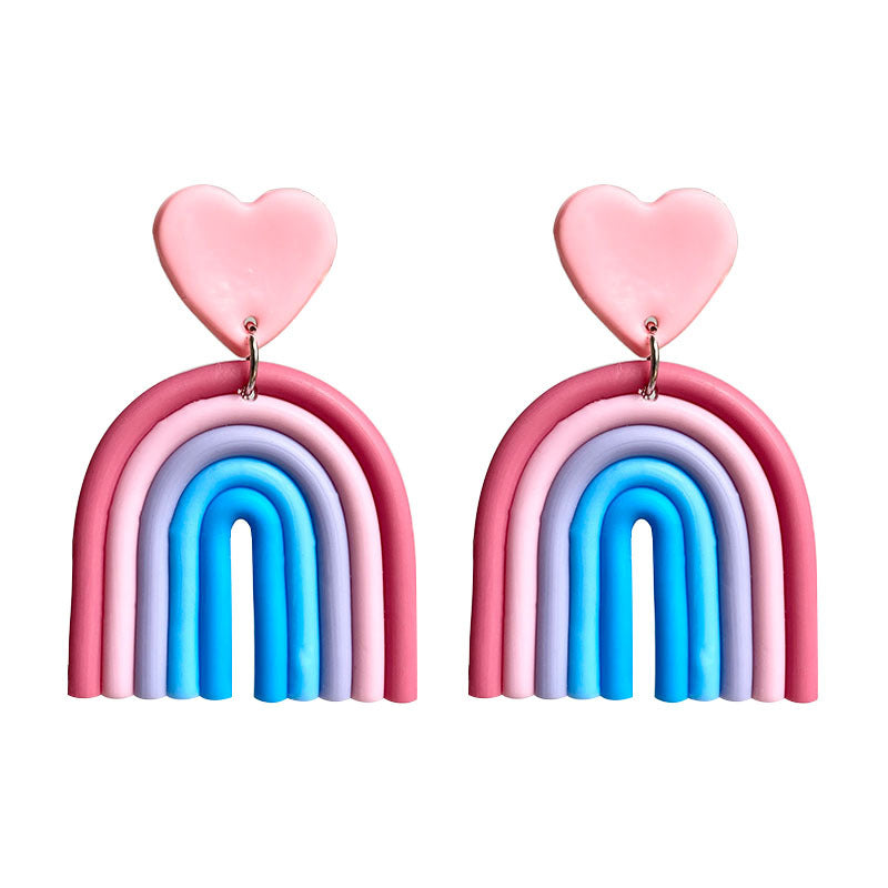 Handmade Soft Clay Earrings - Unique and Trendy, Perfect for Students