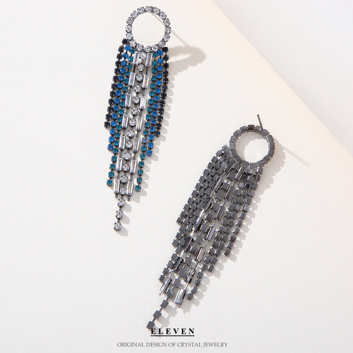 Korean Diamond-Shaped Earrings - Sweet Zircon Jewelry with a Trendy Design