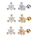 Earrings Stainless Steel 6G Personality Ear Bone Stud Female Small Earrings - wallojewerly 