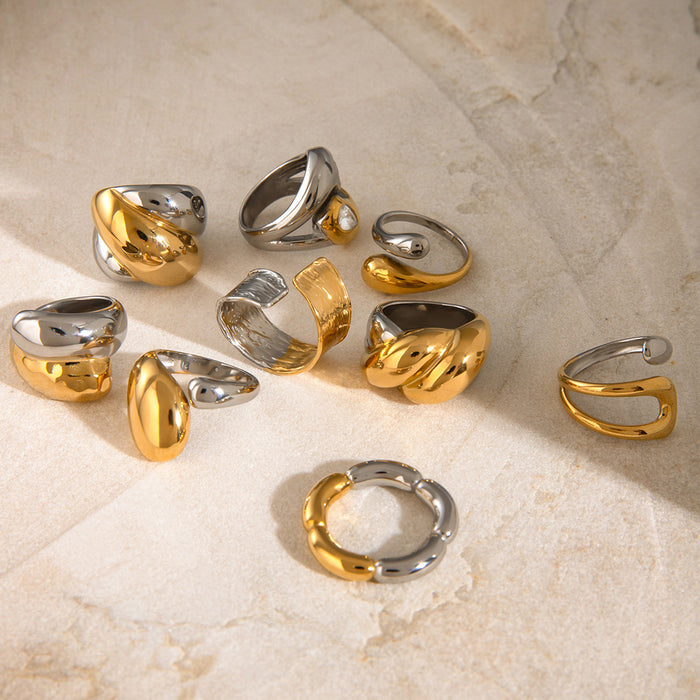 stainless steel flower ring