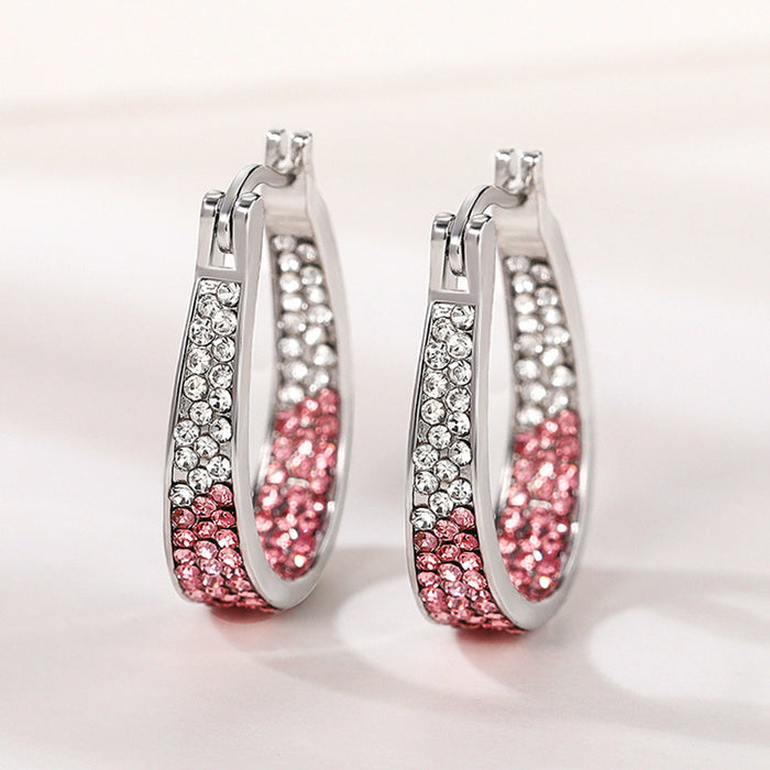 Pendientes de diamantes de colores