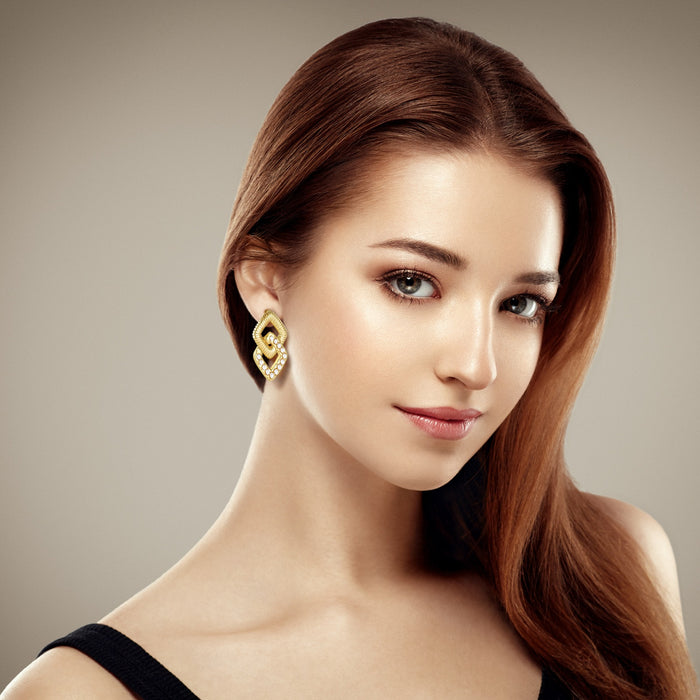 Smooth ball earrings 18K gold plated trendy earrings