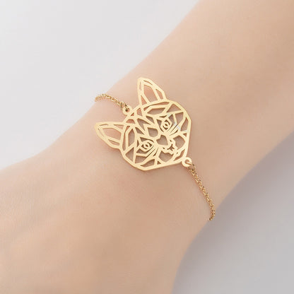 Animal bird butterfly moon cat couple bracelet, non-fading niche design bracelet wholesale