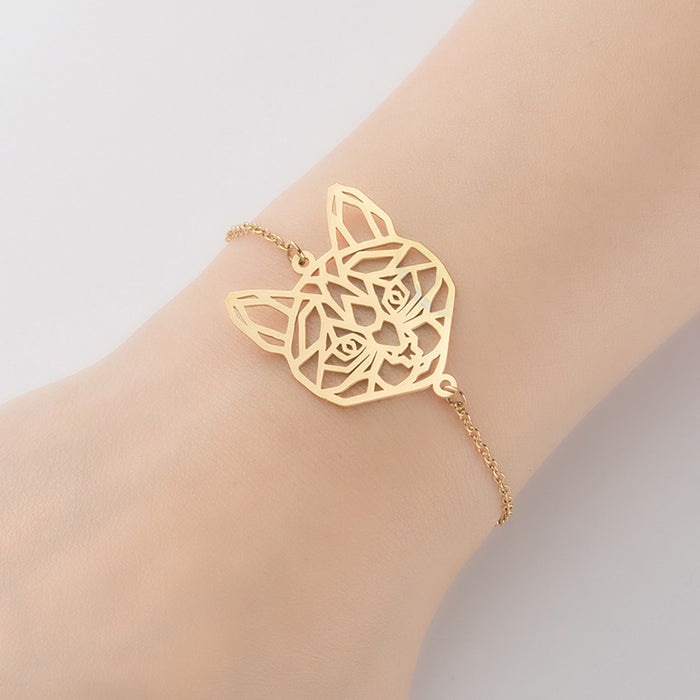 Animal bird butterfly moon cat couple bracelet, non-fading niche design bracelet wholesale