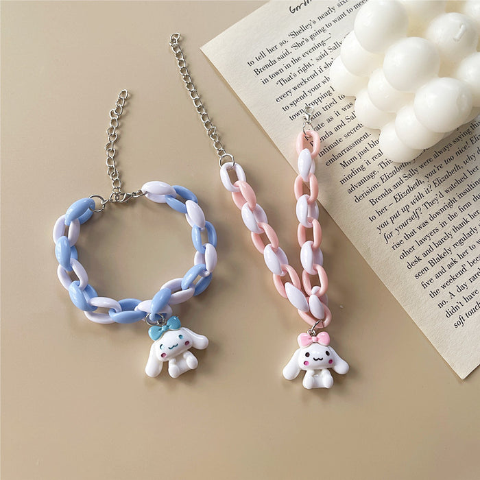 Cute puppy bracelet girly student accessories