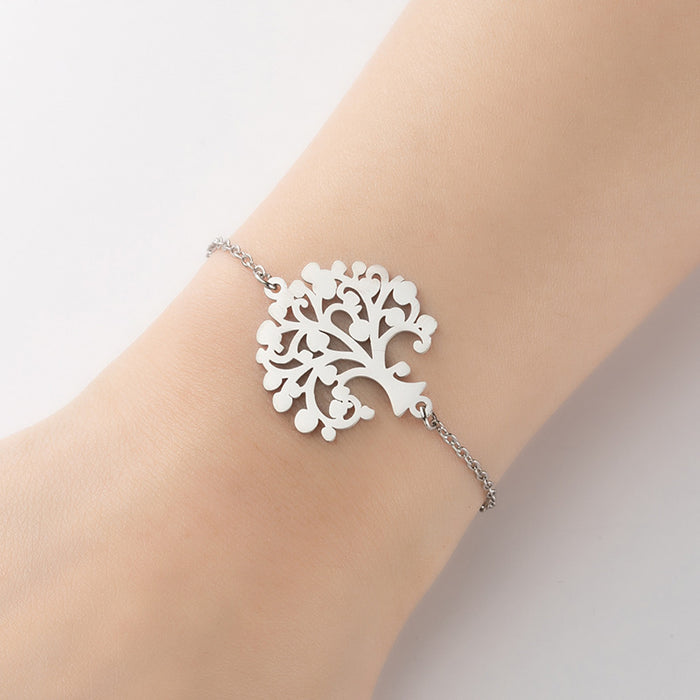 Tree of life bracelet, European and American couple cold style simple jewelry wholesale