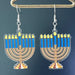 Hanukkah Candle Star Elf Acrylic Earrings - wallojewerly 