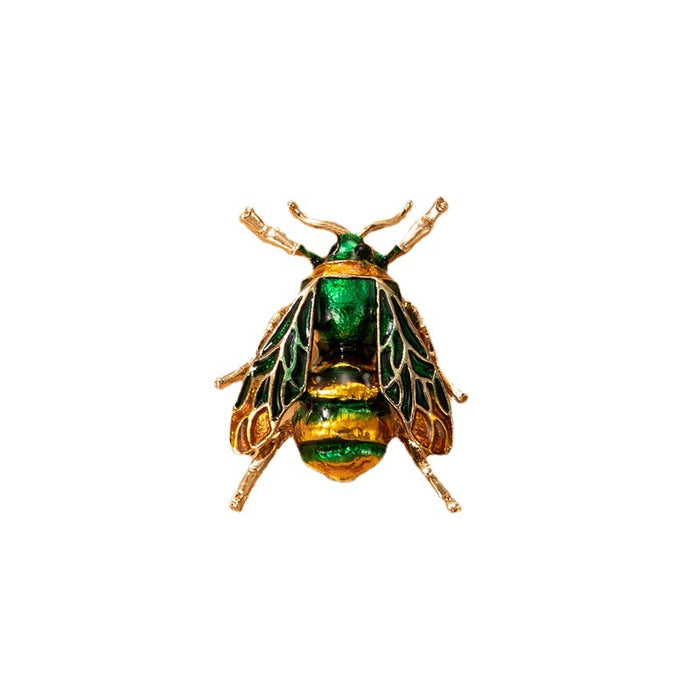 Colorful oil dripping cicada irregular insect brooch clothing accessories