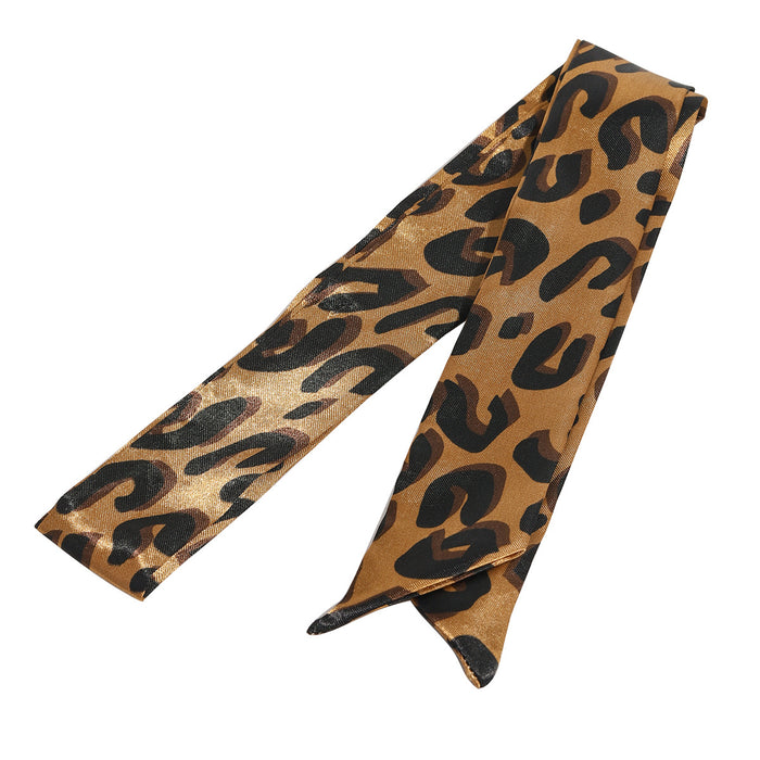 Leopard print scarf headband, fashionable hair accessories