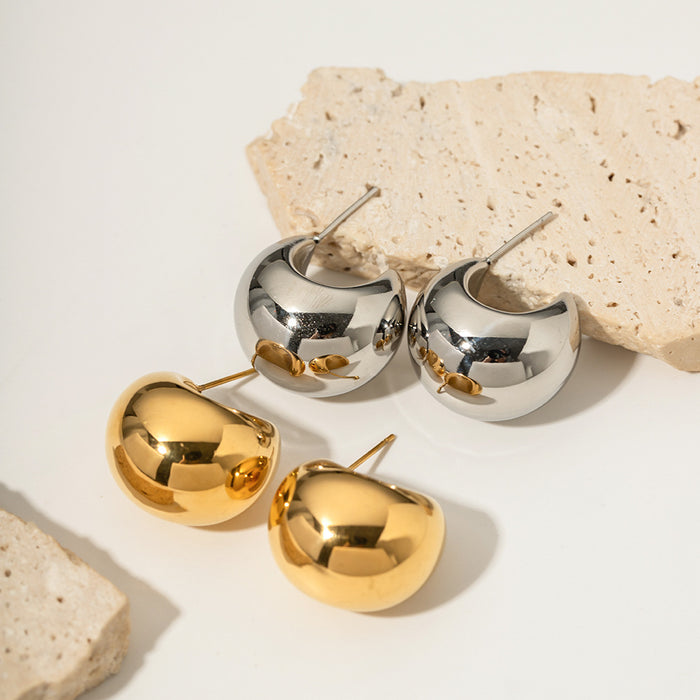 Pendientes de borlas multicapa de acero inoxidable chapado en oro de 18 quilates: joyería elegante vintage para mujer