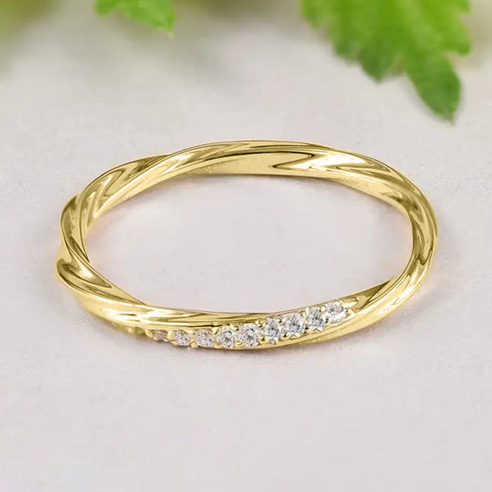 Anillo de línea ultrafina de estilo coreano con rotación giratoria, anillo de venta caliente