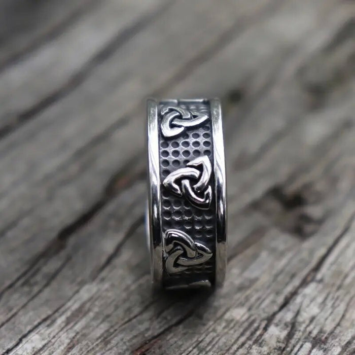 Retro distressed index finger rings for men and women, hip-hop style men's rings