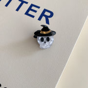 Wholesale Halloween Acrylic Mini Hair Clips Set - Spooky Ghost, Pumpkin, Bat & Witch Hat Hair Claws & Barrettes - wallojewerly 