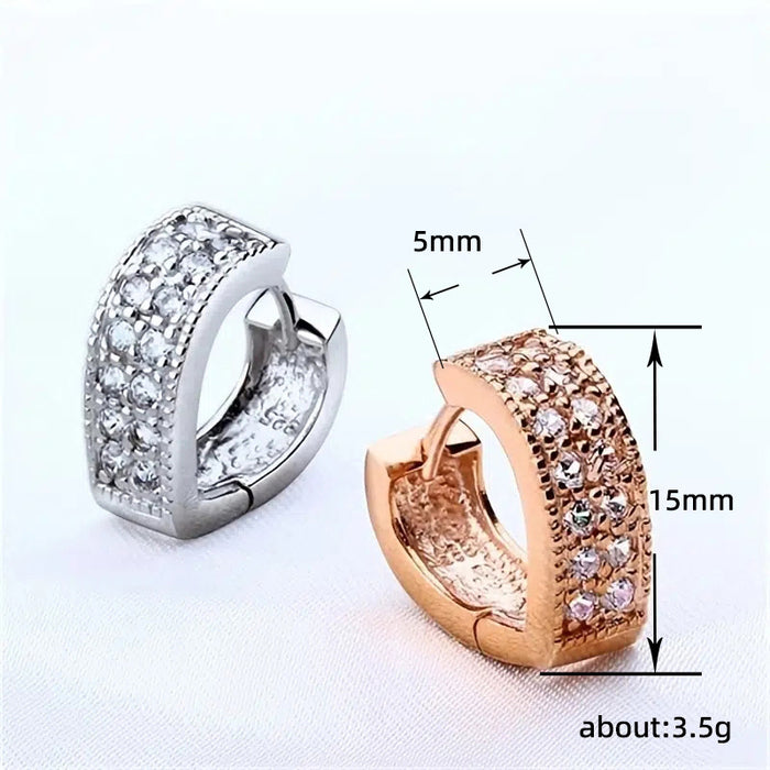 Heart-shaped hollow earrings exaggerated banquet wedding earrings