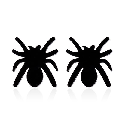 Halloween pumpkin skull earrings, European and American cross-border simple fashion ghost spider web earrings wholesale