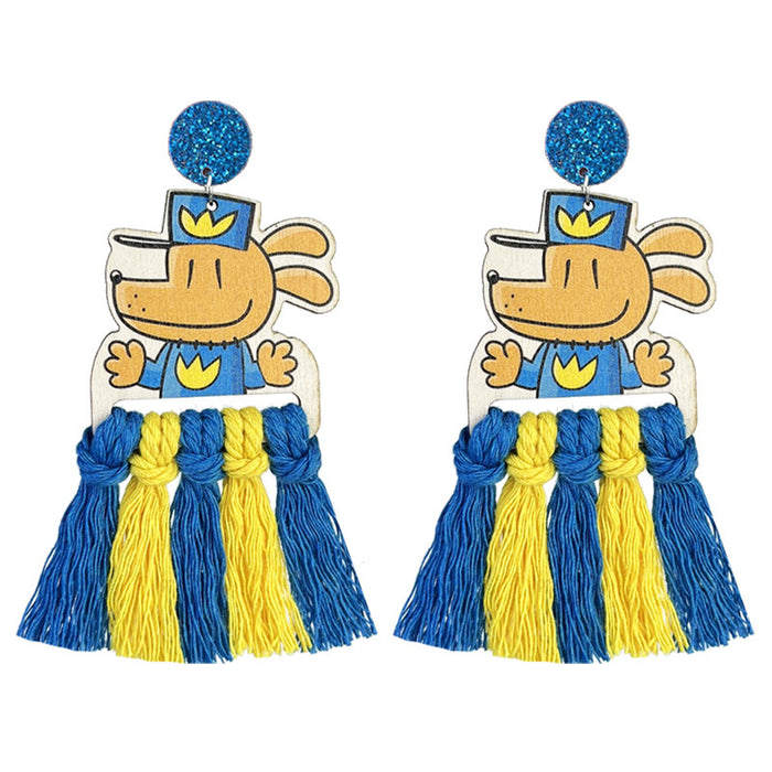 Colorful Tassel Earrings for Teachers and Children, Handwoven and Perfect for Reading Enthusiasts