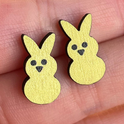 Easter Spring Summer Cute Bunny, Egg, Mushroom, and Butterfly Stud Earrings