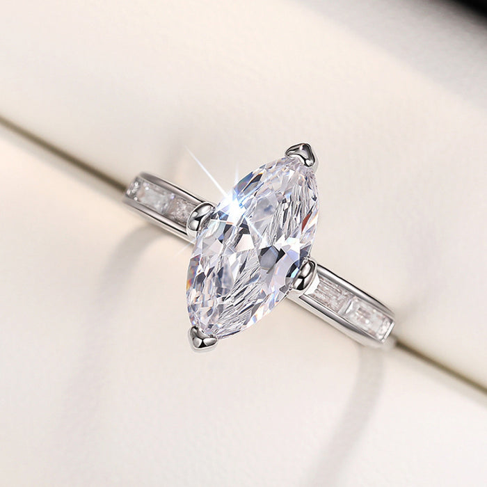 Horse eye punk ring women