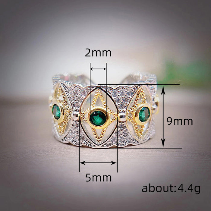 Pendientes de lágrimas de Venecia Anillo retro con forma de ojo de luna y estrella Anillo de mujer estilo palacio francés