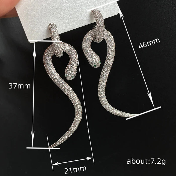 S snake earrings new design exaggerated earrings