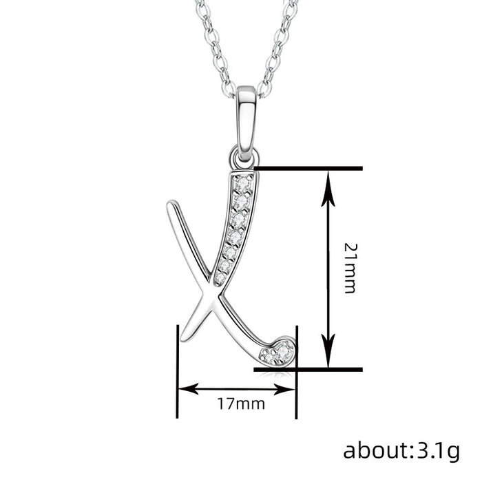 Letter Pendant Necklace