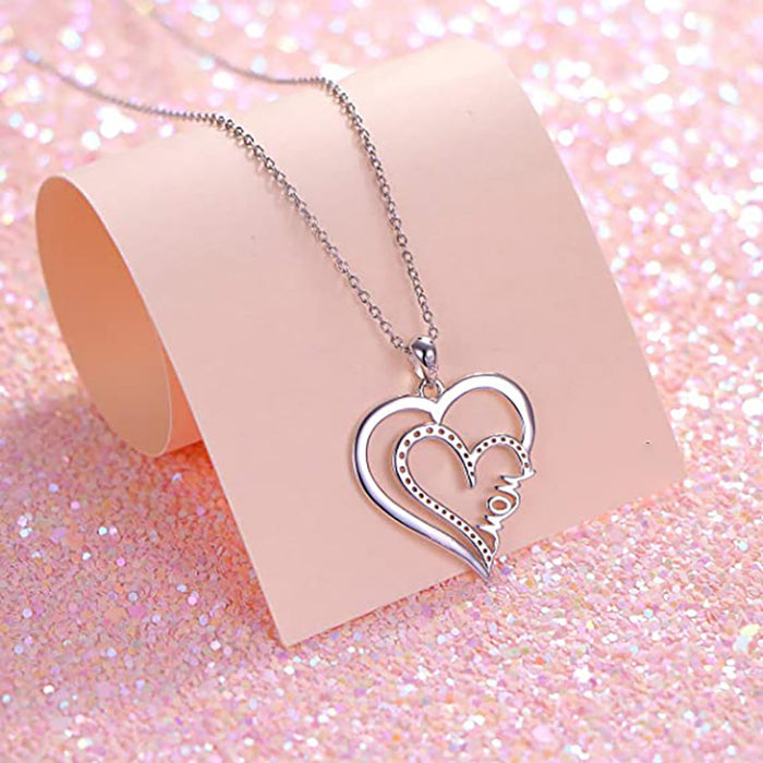 Beating Heart Pendant Women's Mother's Day Clavicle Necklace