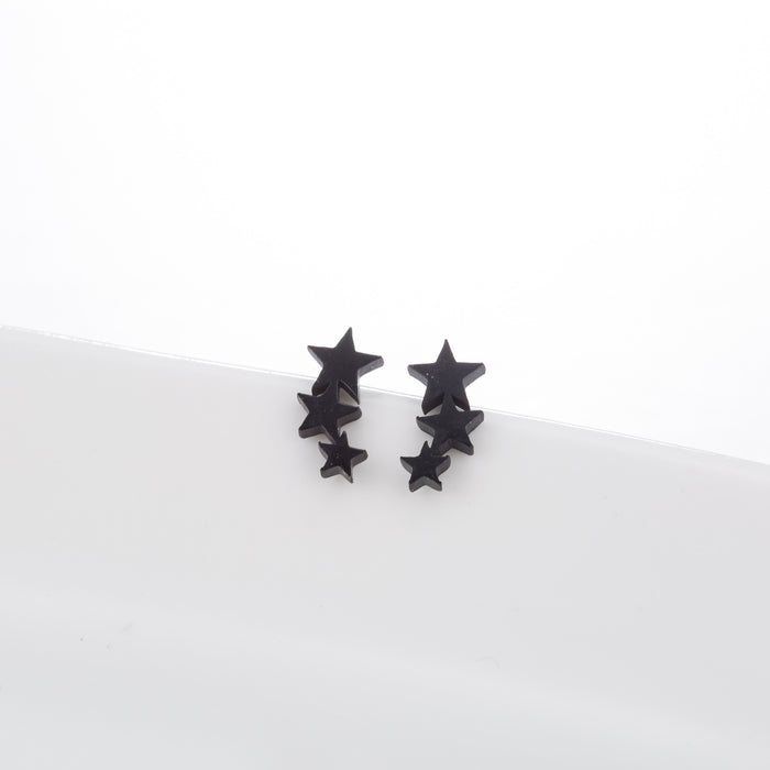 Pendientes de acero inoxidable con diseño de estrella: joyas geométricas sencillas y modernas