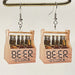 Beer Ice Beer Transparent Water Drop Acrylic Earrings - wallojewerly 