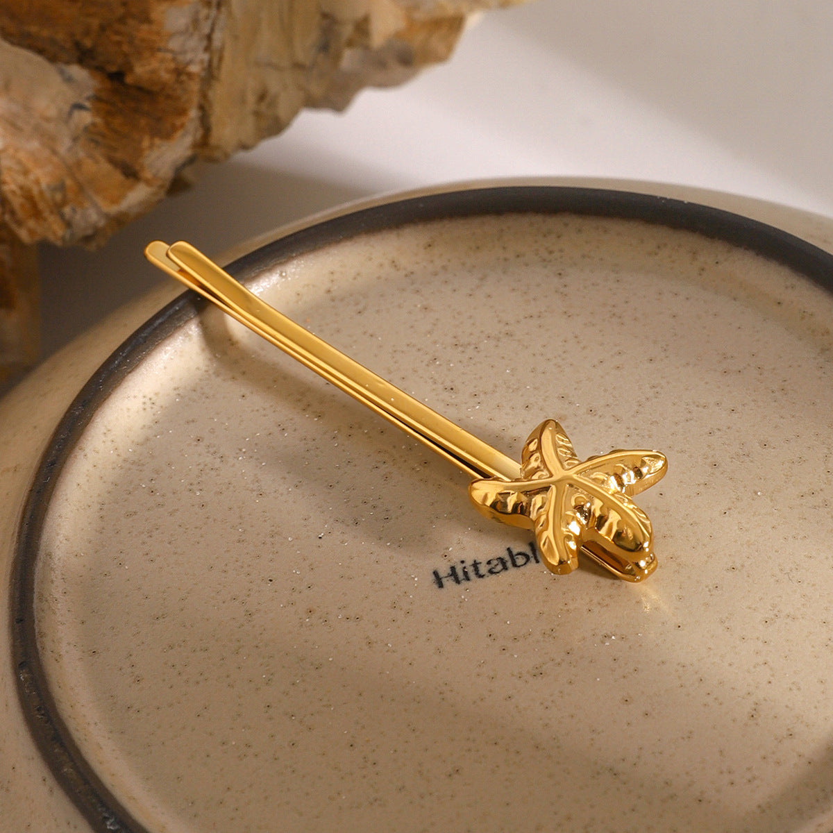 Stainless Steel Starfish Hair Clip - High-End Metal Hair Clip for Bangs and Stray Hair